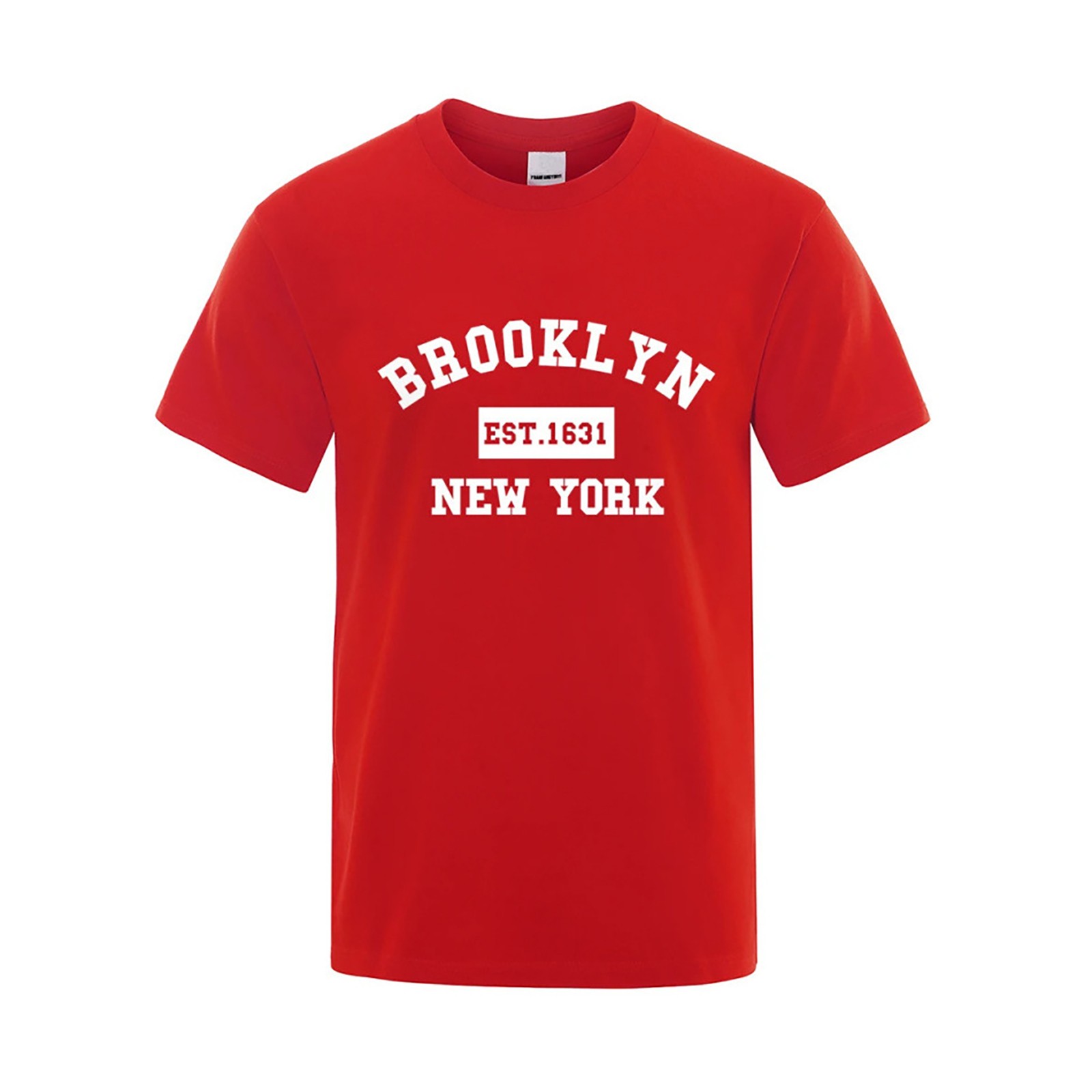 thumbnail image 2 of 2025 Camiseta de hombre con estampado de letras de Nueva York - Corte holgado, tejido transpirable, informal de verano - XS-XXXL, 2 of 4